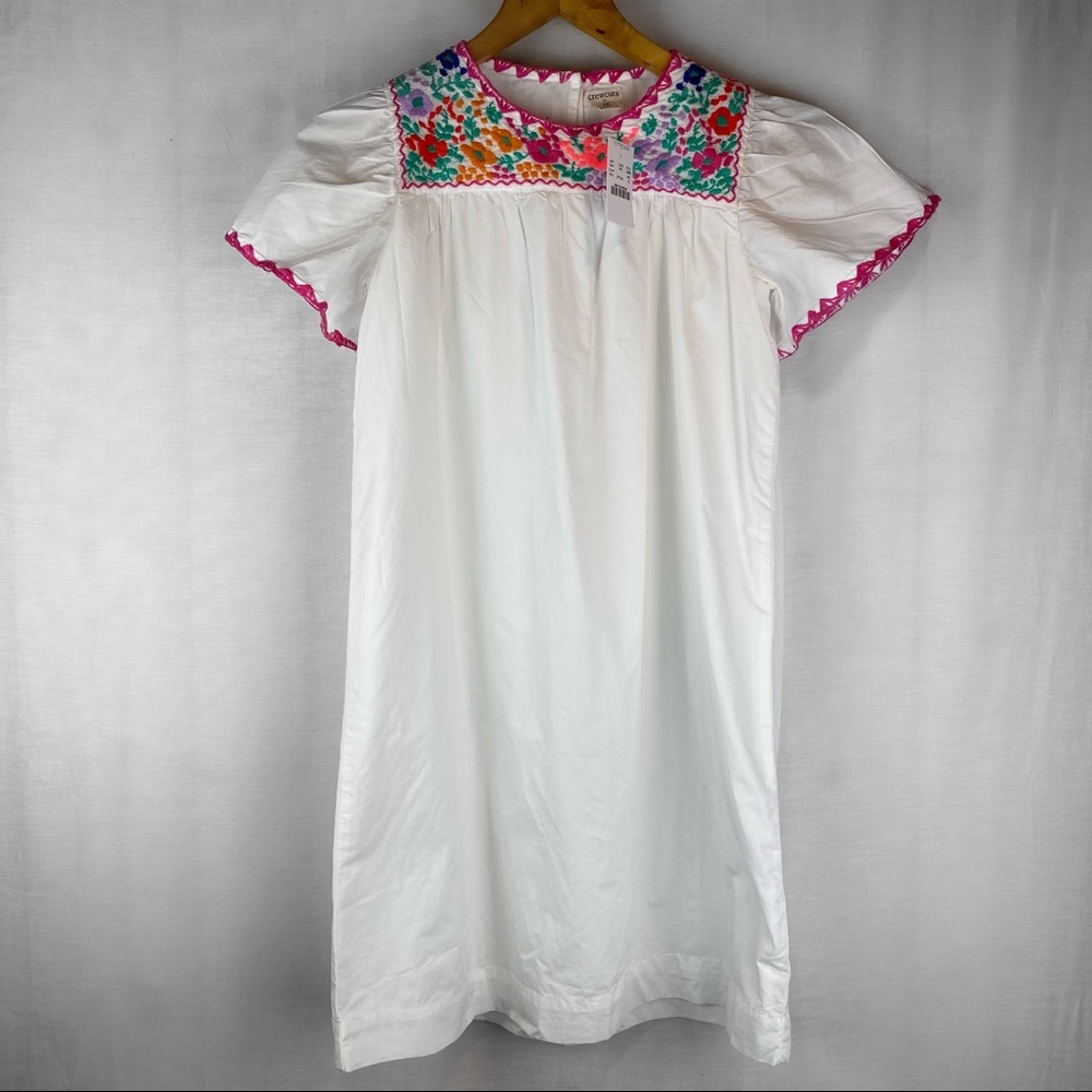 Crewcuts Jcrew girls dress floral embroidered neckline size 12 kids